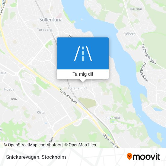 Snickarevägen karta