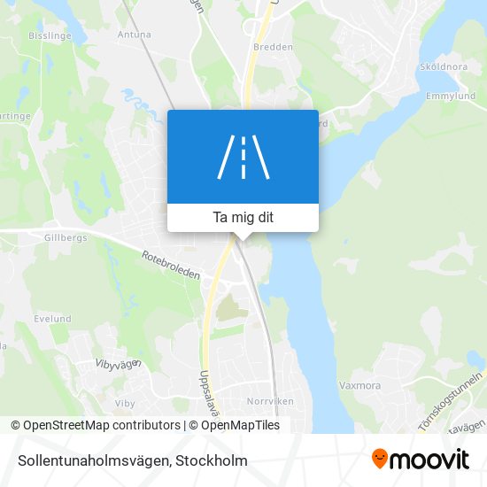 Sollentunaholmsvägen karta