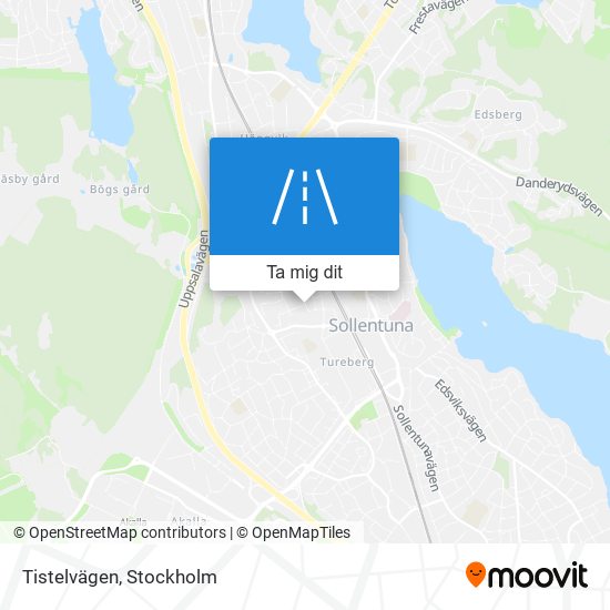 Tistelvägen karta