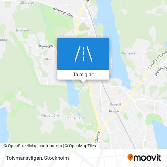 Tolvmansvägen karta