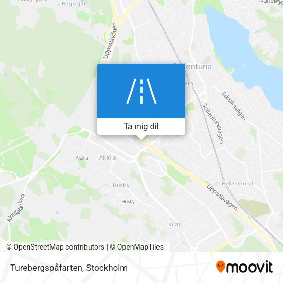 Turebergspåfarten karta