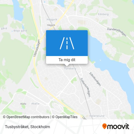 Tusbystråket karta