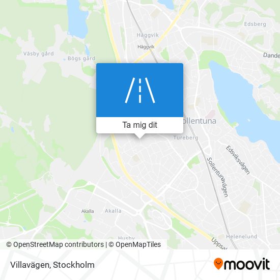 Villavägen karta