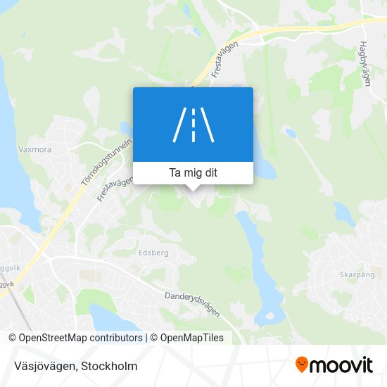 Väsjövägen karta