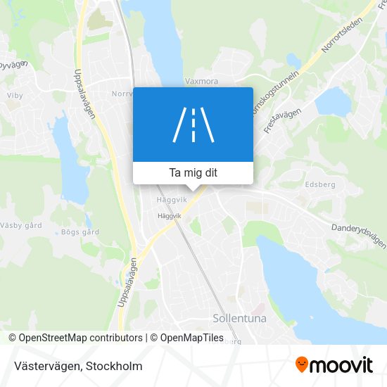 Västervägen karta