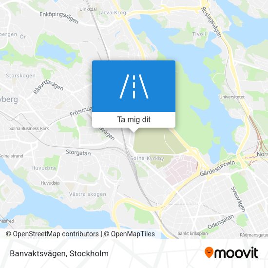 Banvaktsvägen karta