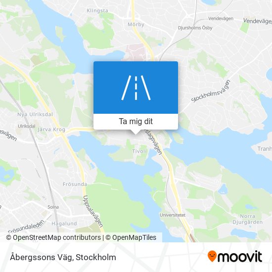 Åbergssons Väg karta