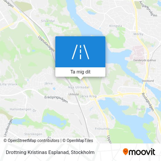 Drottning Kristinas Esplanad karta