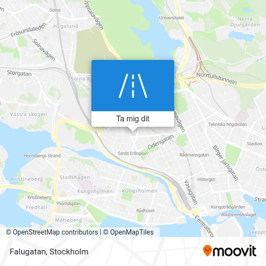 Falugatan karta