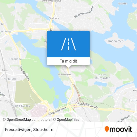 Frescativägen karta
