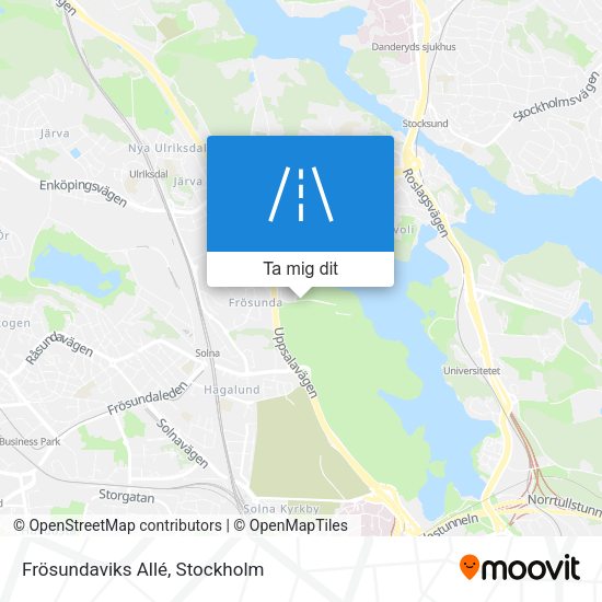 Frösundaviks Allé karta