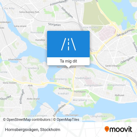 Hornsbergsvägen karta