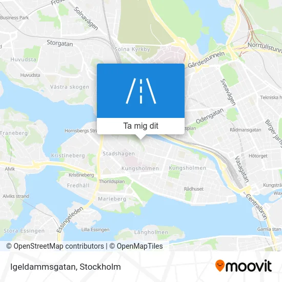 Igeldammsgatan karta