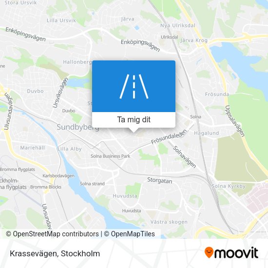 Krassevägen karta