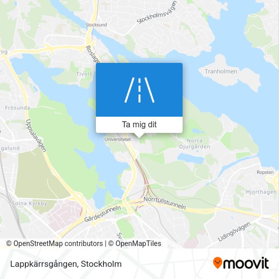 Lappkärrsgången karta