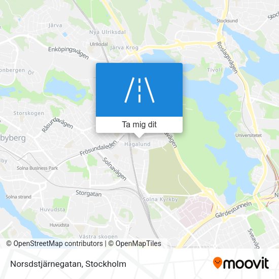 Norsdstjärnegatan karta