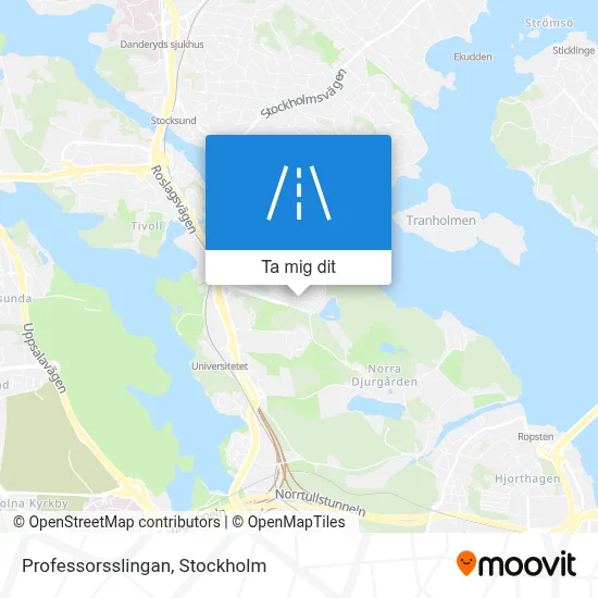 Professorsslingan karta