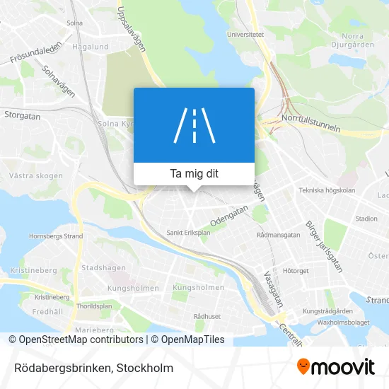 Rödabergsbrinken karta