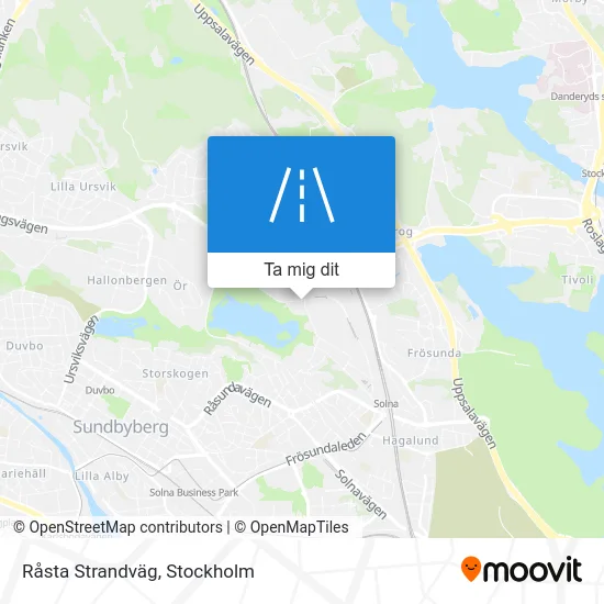 Råsta Strandväg karta