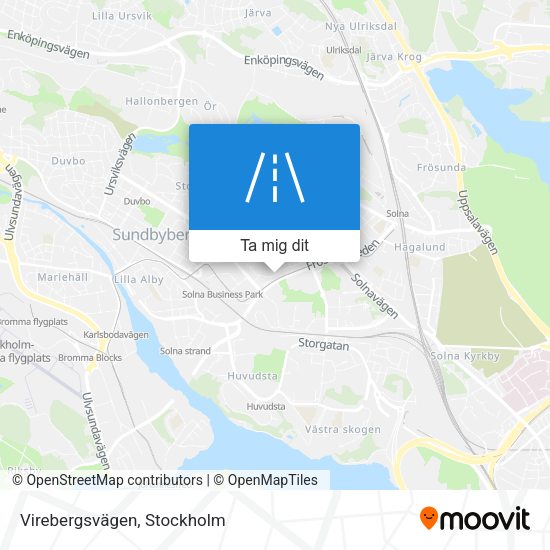 Virebergsvägen karta