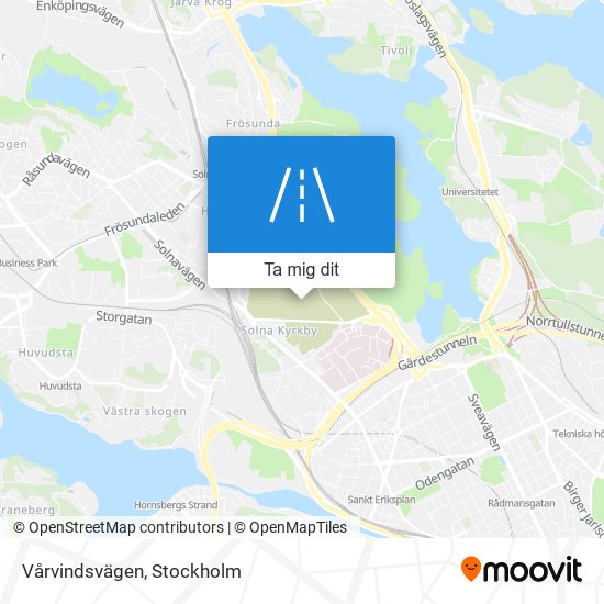 Vårvindsvägen karta