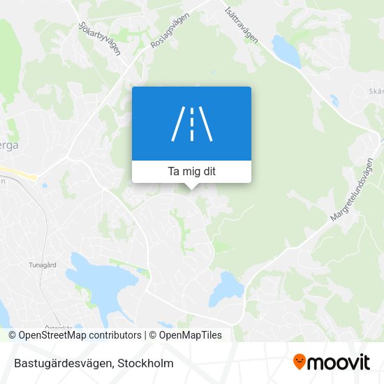 Bastugärdesvägen karta