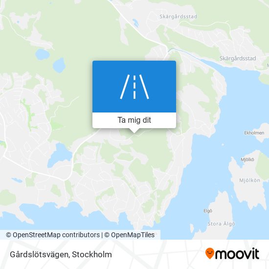 Gårdslötsvägen karta