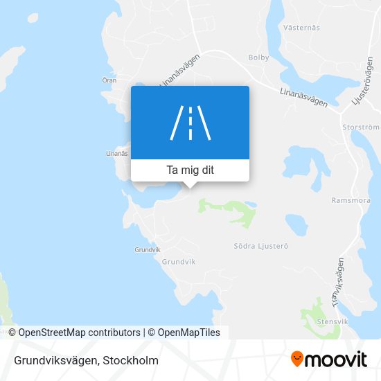 Grundviksvägen karta