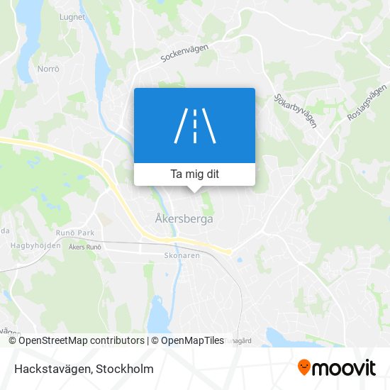 Hackstavägen karta