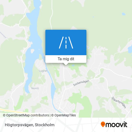 Högtorpsvägen karta