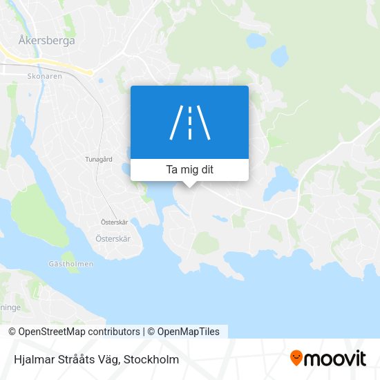 Hjalmar Strååts Väg karta