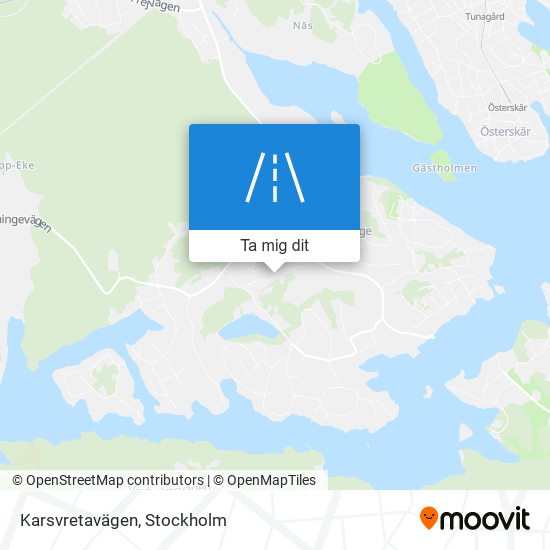 Karsvretavägen karta