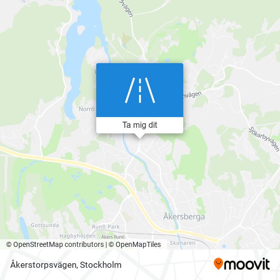 Åkerstorpsvägen karta