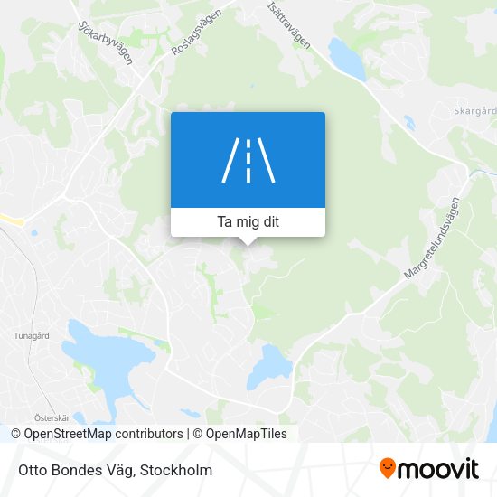 Otto Bondes Väg karta