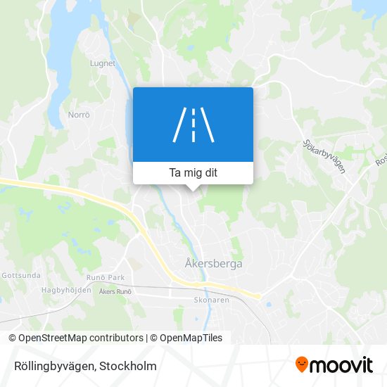 Röllingbyvägen karta