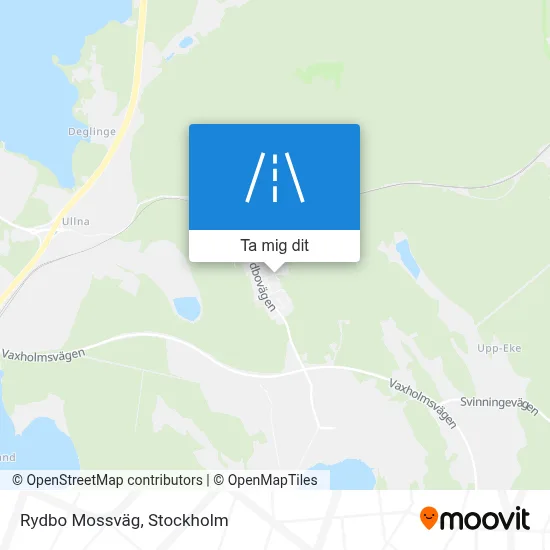 Rydbo Mossväg karta