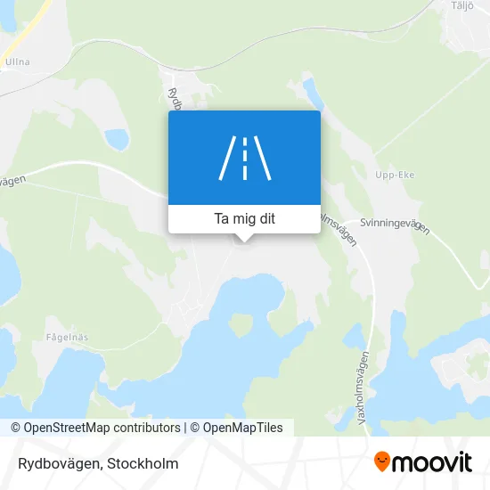 Rydbovägen karta