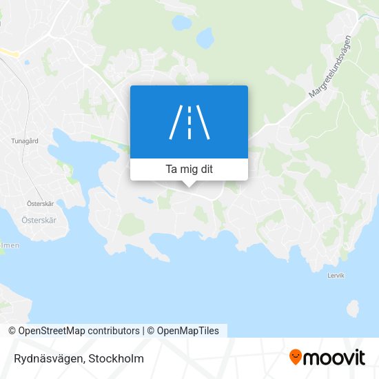 Rydnäsvägen karta