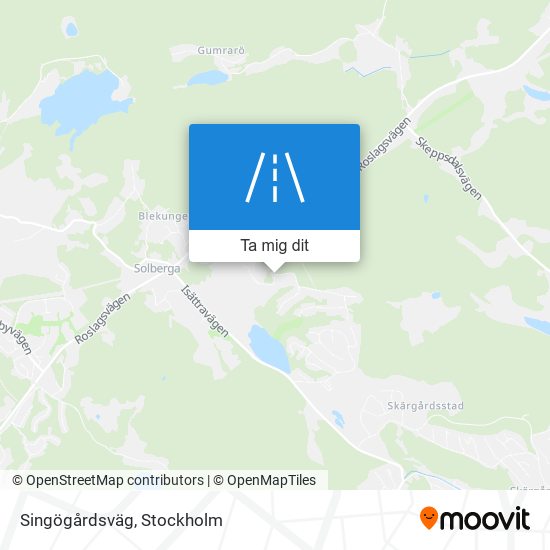 Singögårdsväg karta