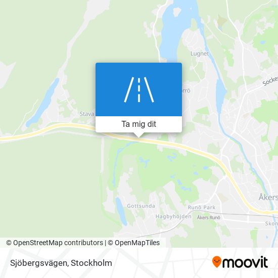 Sjöbergsvägen karta