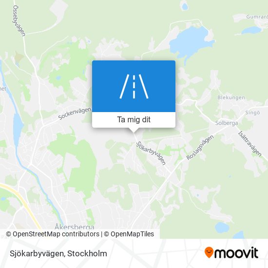 Sjökarbyvägen karta