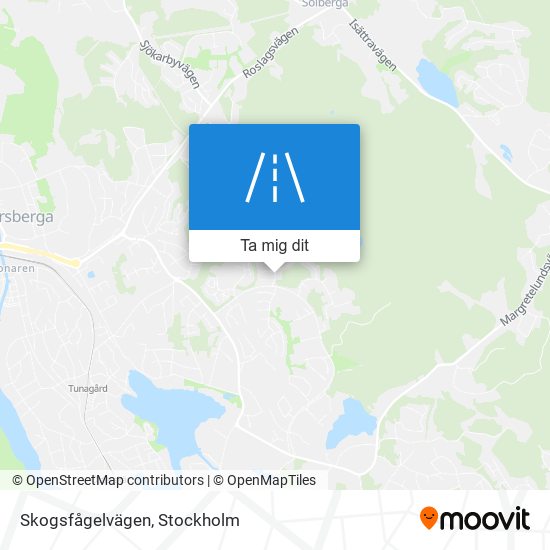 Skogsfågelvägen karta