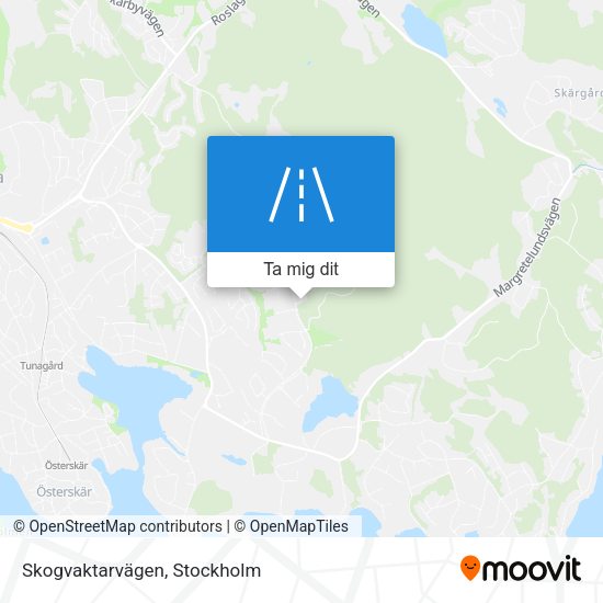 Skogvaktarvägen karta