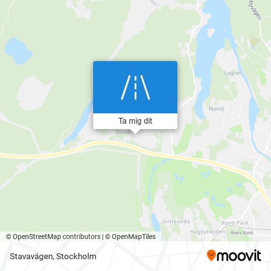 Stavavägen karta