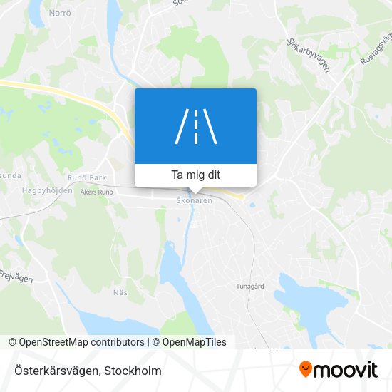 Österkärsvägen karta