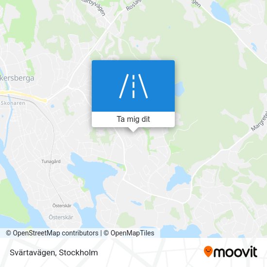 Svärtavägen karta
