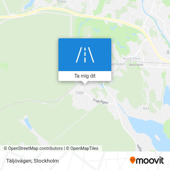 Täljövägen karta