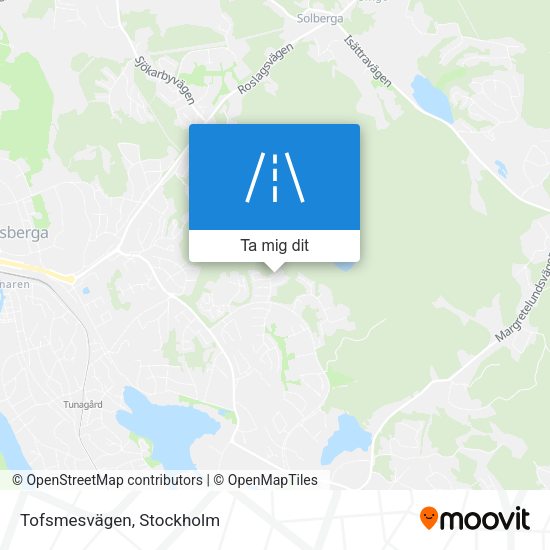 Tofsmesvägen karta