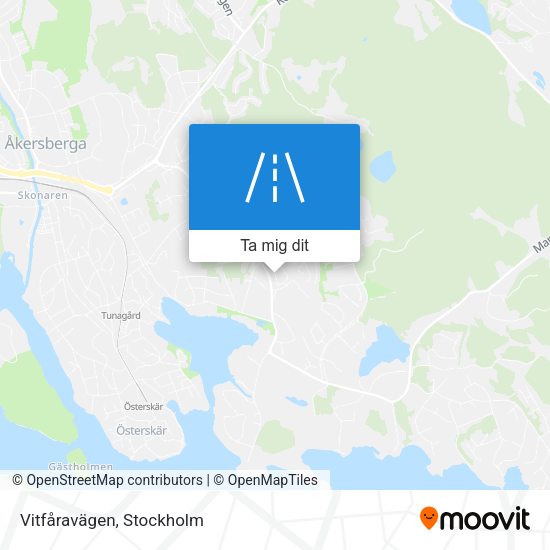 Vitfåravägen karta