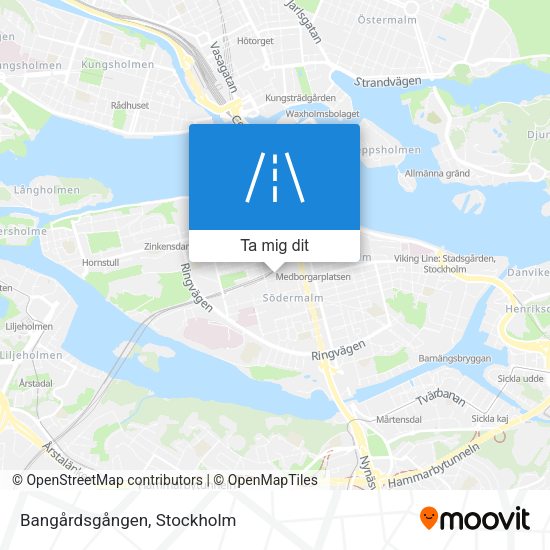 Bangårdsgången karta